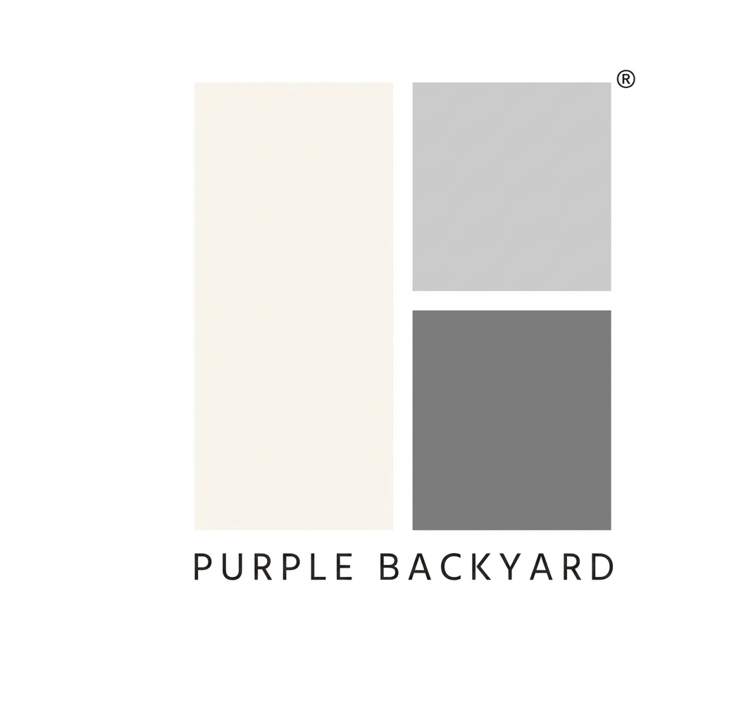 Purple backyard